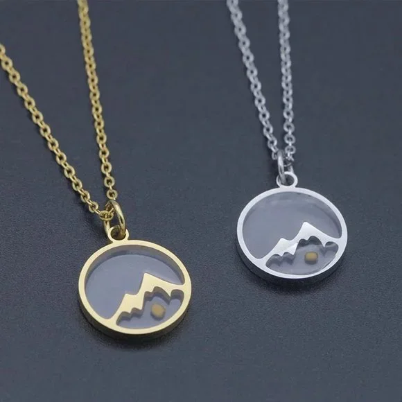 18k Gold Move Mountains Mustard Seed Necklace - Picture 6 of 13